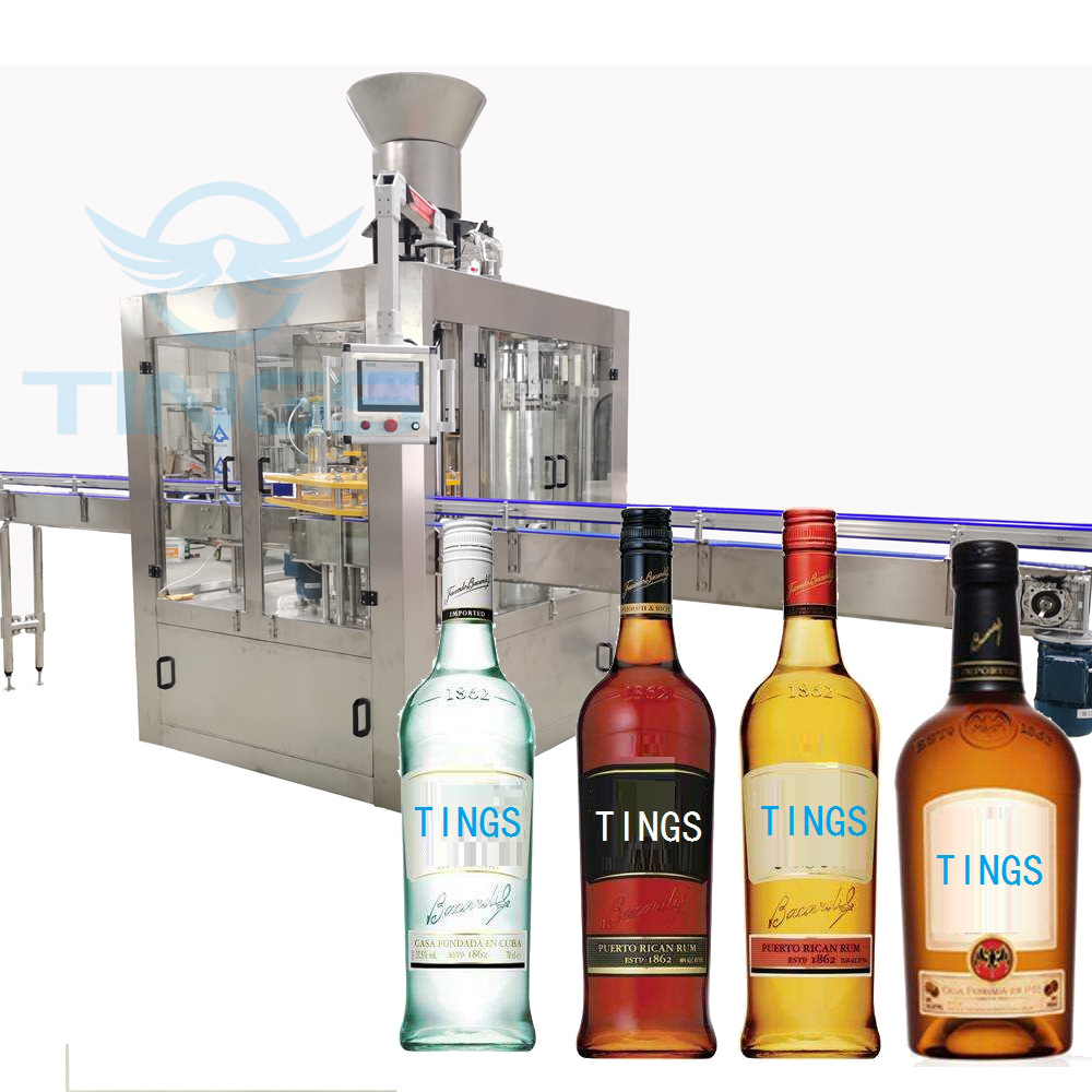 全自动灌装机含气饮料灌装机皇冠盖啤酒灌装机玻璃瓶灌装生产线