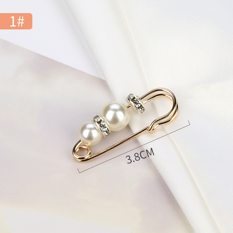 Waist-Tight Pin Pants Skirt Clothes Waist Big Change Small Fixed Gadget Clothes Cardigan Sweater Anti-Exposure Brooch