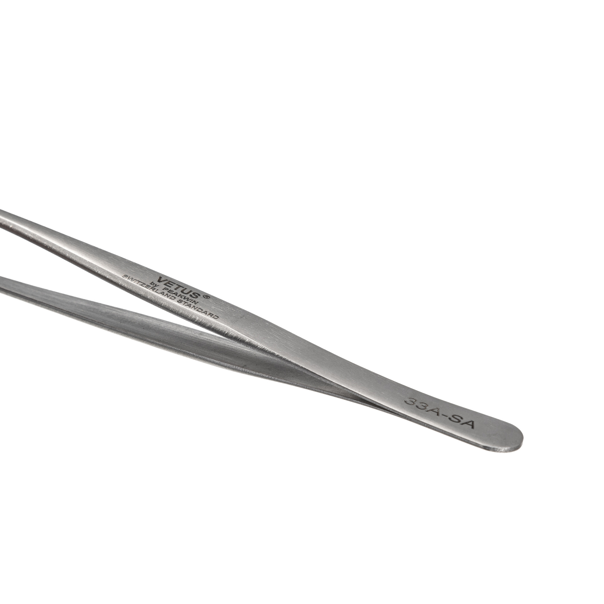 vetus 33a-sa磨砂加硬圆头镊子 带包装无磁耐用镊子