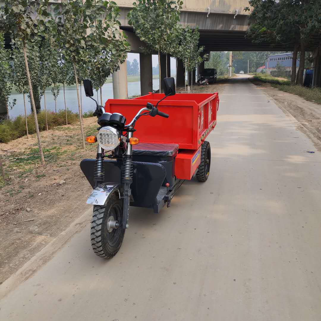 拉货加长电动三轮载货车地摊平板三轮车送货载货家用工地电瓶翻斗