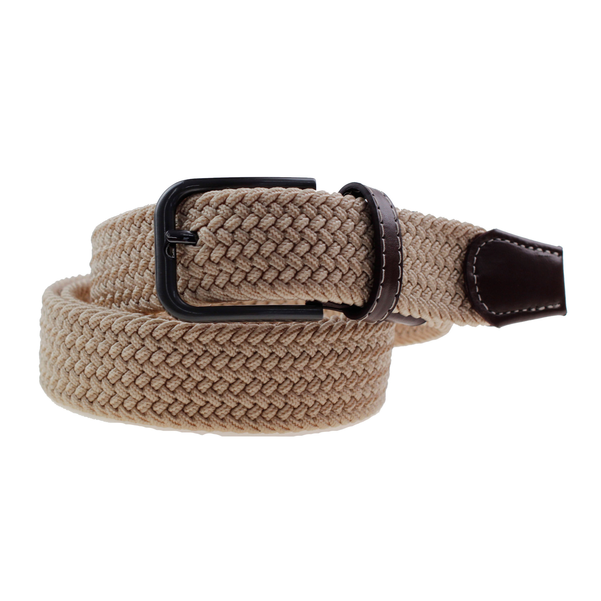 bsci腰带厂家欧标环保爆款时尚百搭针扣型弹可调节松紧弹力编织带