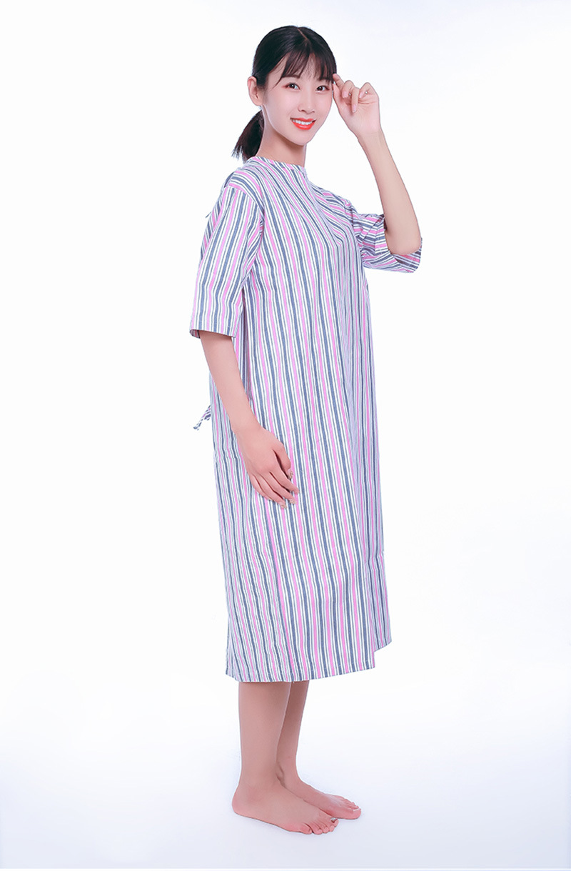 厂家批发 骨科病号服长袖倒穿衣病人服 住院色织病员服棉袄病人服