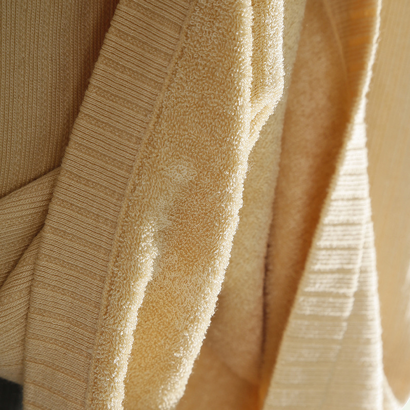 秋冬加厚保暖背心 毛圈款 带罩杯修身款内搭打底衫无袖 纯色棉质