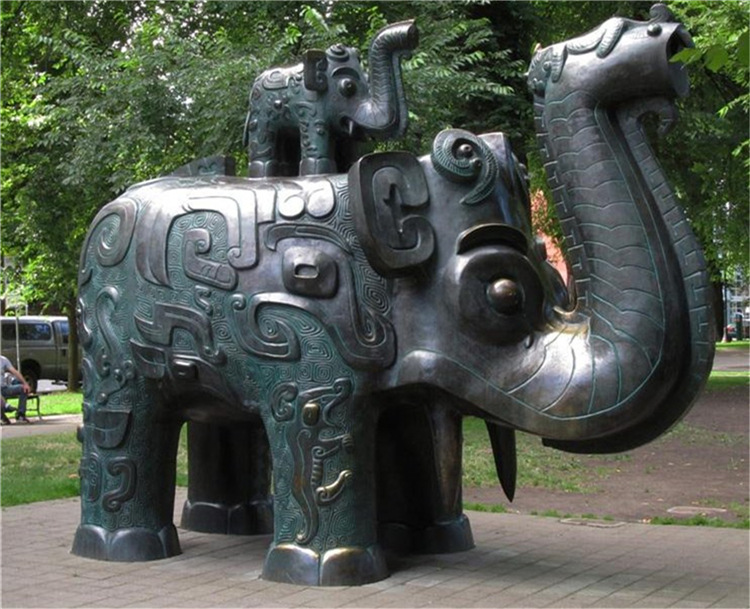 河北雕塑厂家制作景观大象塑像摆件 唐县雕塑厂家制作大象摆件-报价