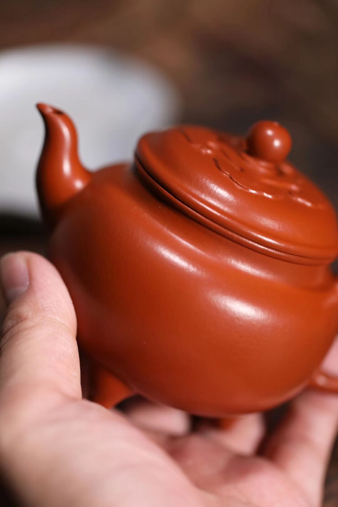 宜兴紫砂壶茶具茶道名家正品纯手工精品原矿优质朱泥大彬如意壶