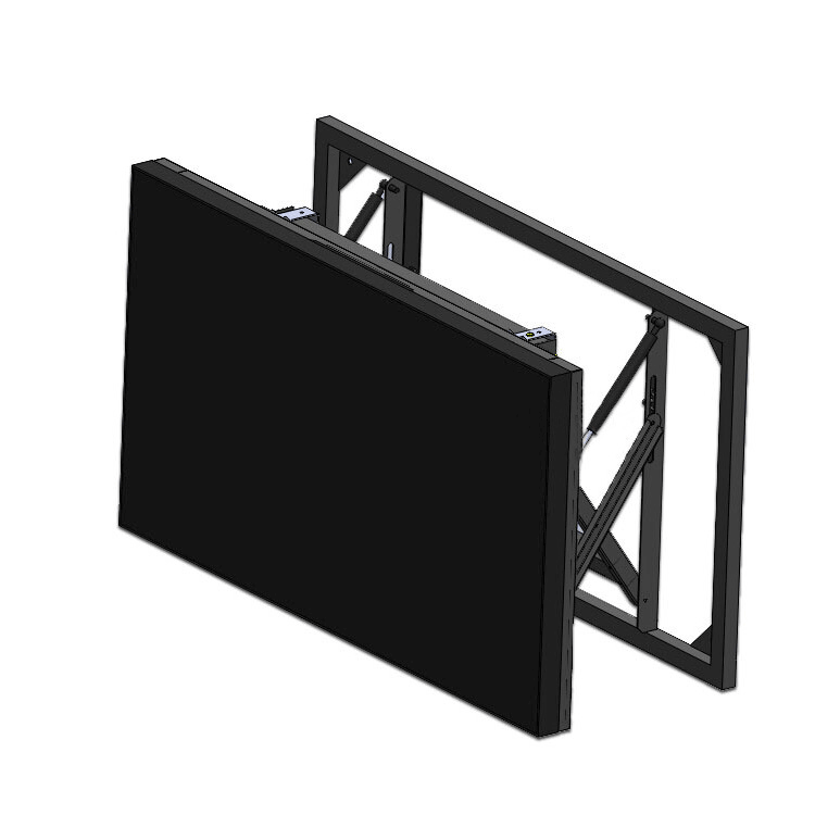 厂家直销46寸55寸液晶拼接屏前维护液压支架监控器嵌墙壁挂支架