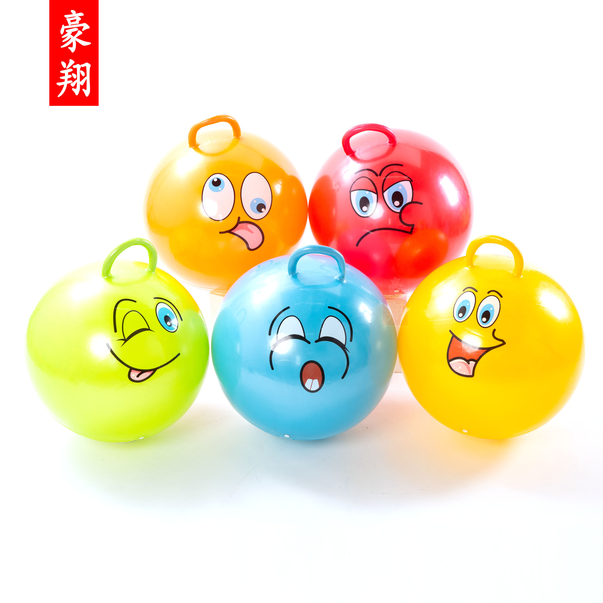 厂家热销幼儿园拍拍球16cm篮球小孩玩具皮球儿童充气皮球地摊批发