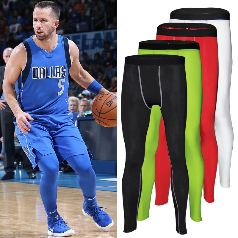 篮球紧身裤男速干运动打底裤跑步训练户外骑行健身长裤高弹压缩裤