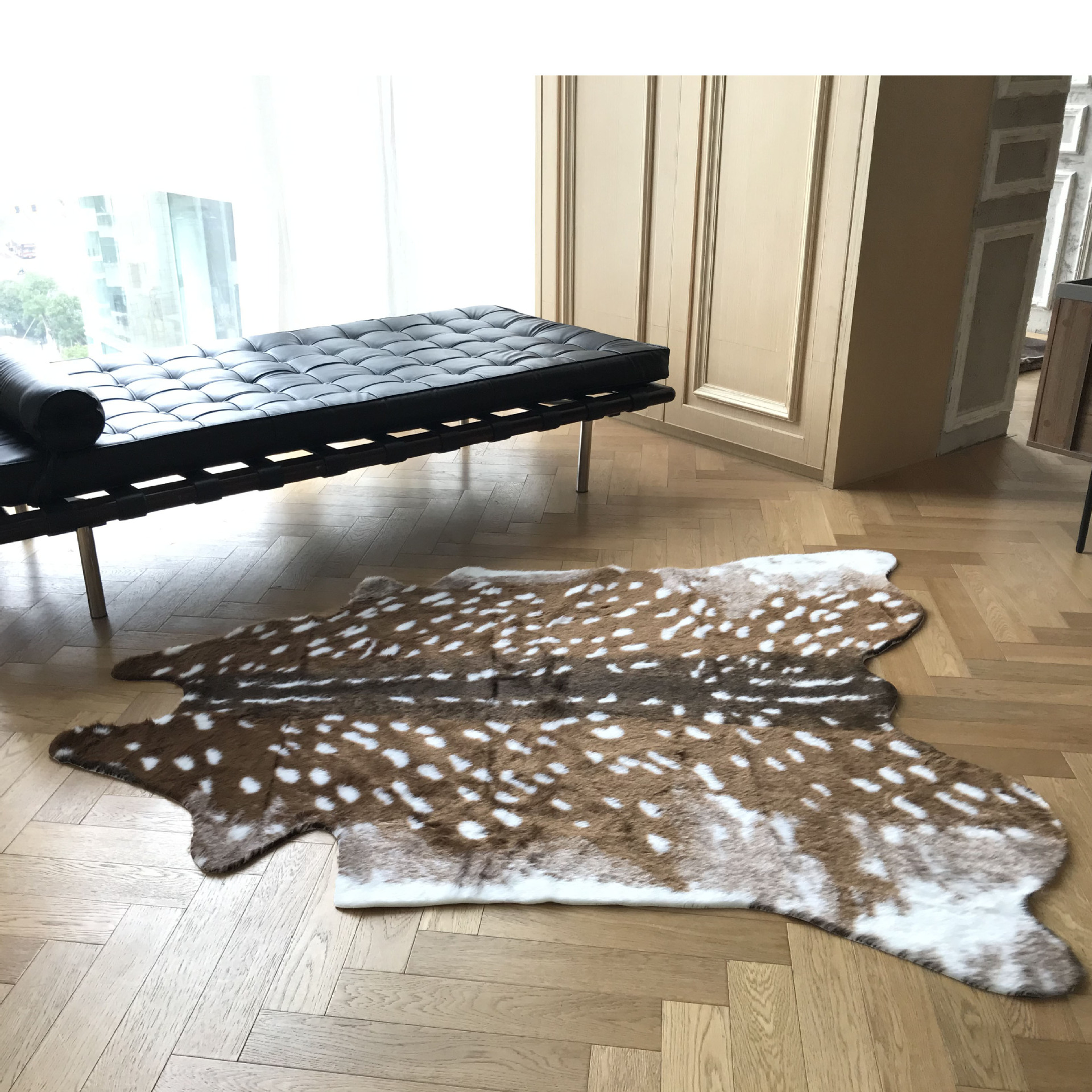 Sika Deer Floor Mat Living Room Balcony Carpet Animal Pattern Homestay Hotel Decoration Carpet