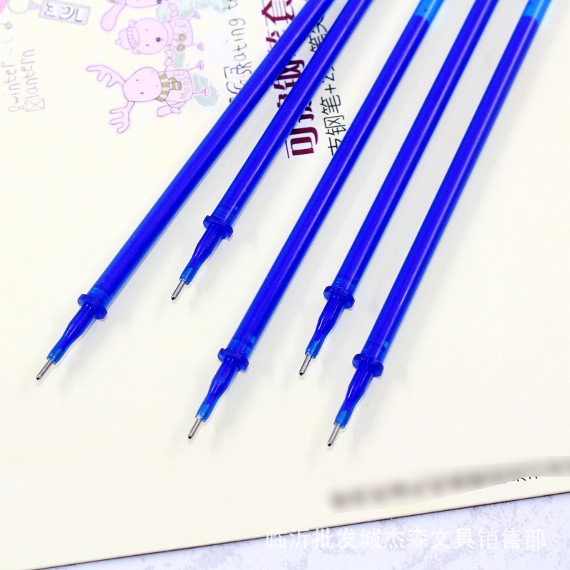 小鼠狼4060可擦笔芯 学生用热可擦桶装摩擦笔芯 0.5mm晶蓝