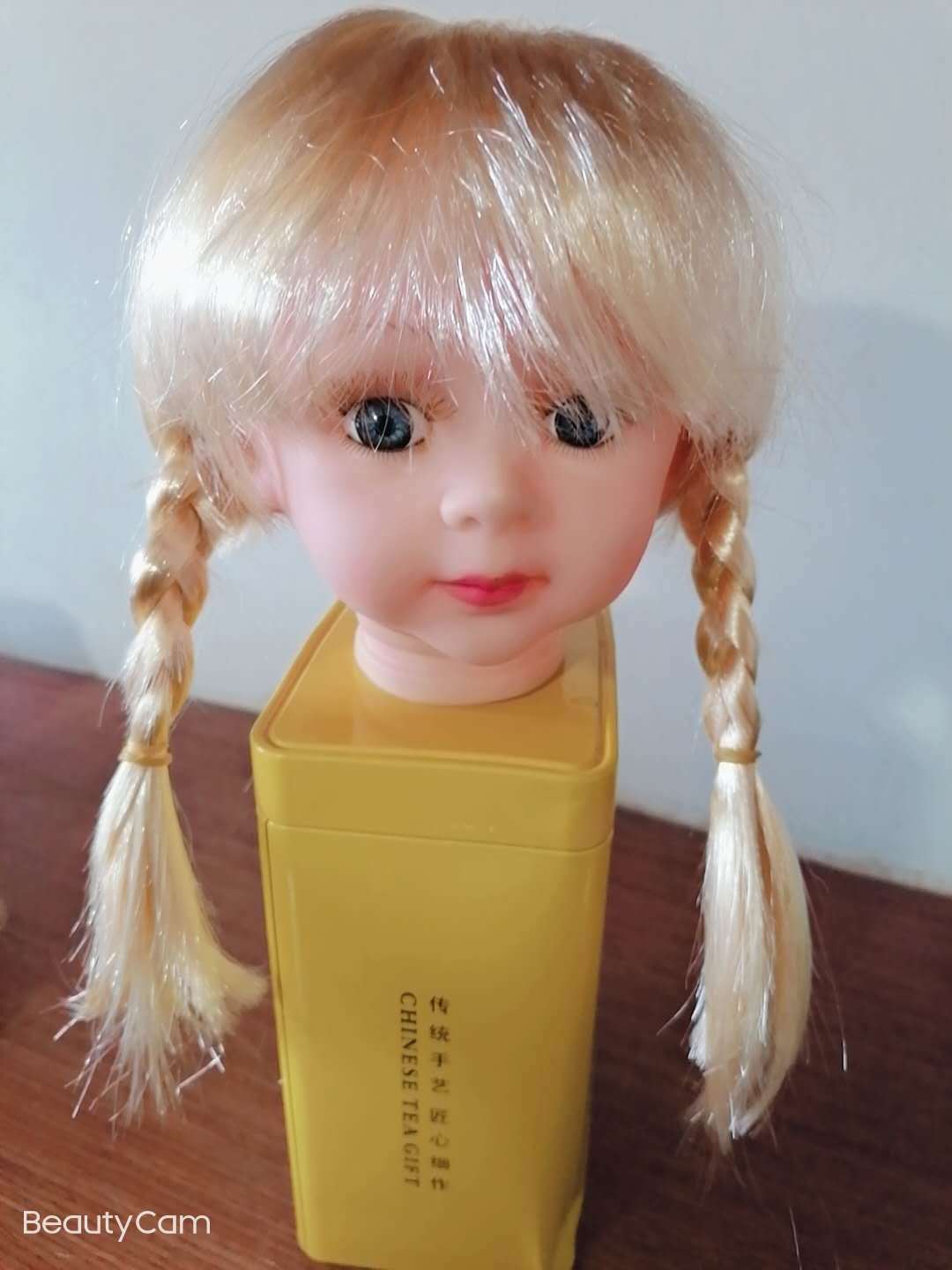 工厂直销玩具塑胶芭比娃娃洋娃娃假发套双辫