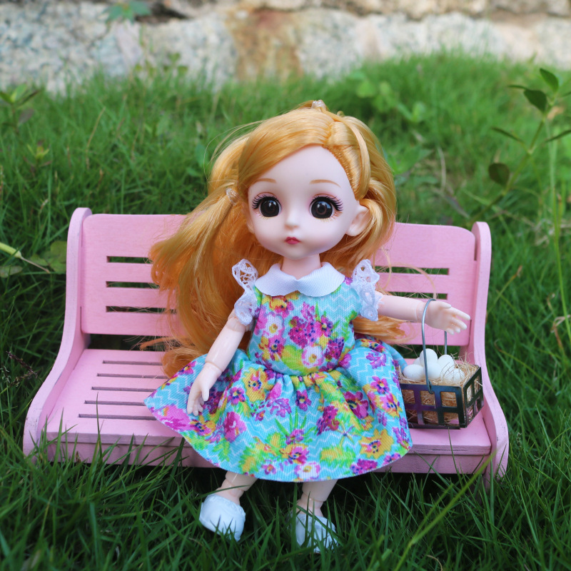 16-17厘米公主bjd小娃娃换装衣服6寸13关节休闲套装ob11萝莉娃衣