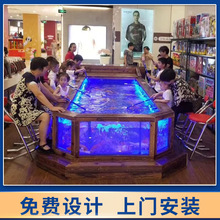 日晟儿童游乐吃奶鱼鱼池商场免换水吃奶鱼乐园移动喂奶鱼鱼缸