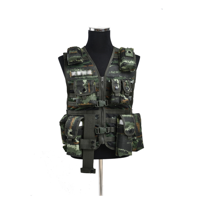 j迷13式战斗携行具林地战术背心虎斑迷彩马甲单兵作训携行具