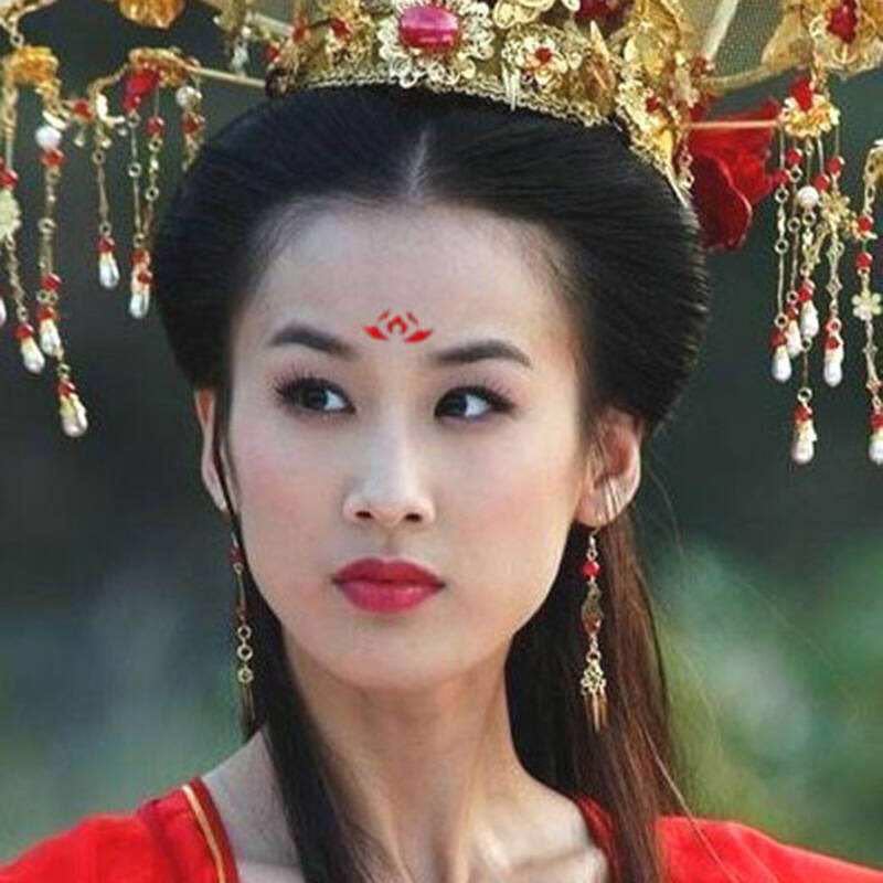 眉心贴古装汉服花钿古风写真表演防水儿童纹身贴额头贴花