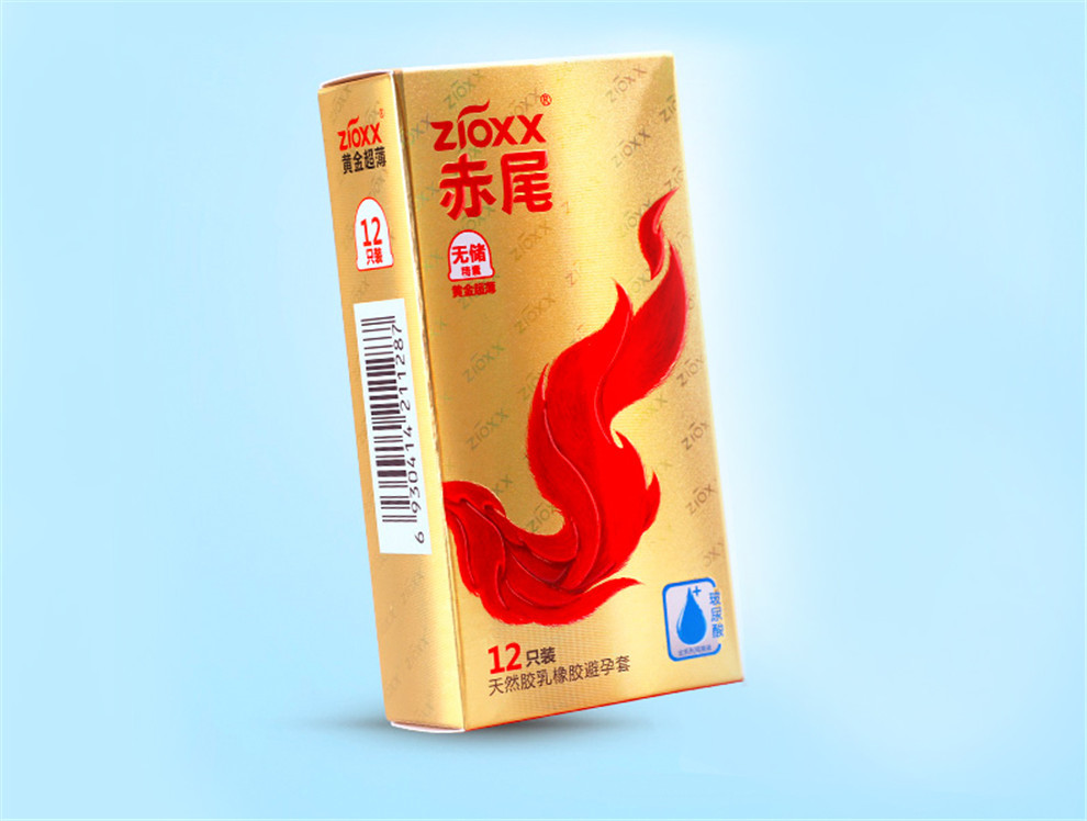 赤尾 玻尿酸避孕套 黄金储超薄无储12只 黄金无储12只 一件代发