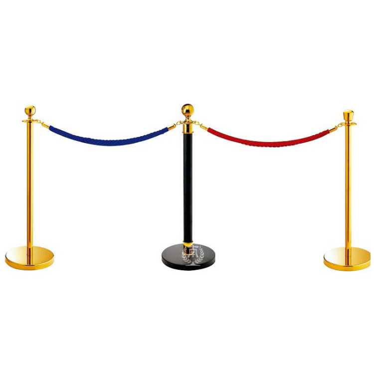 酒店礼宾杆迎宾柱不锈钢隔离栏银行排队围栏护卫栏活动礼宾柱