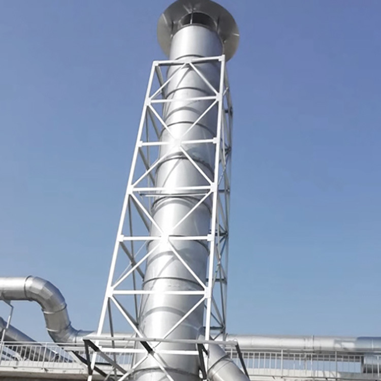 厂家供应不锈钢烟囱 碳钢塔架式烟囱 工业锅炉烟囱 雷盟盾
