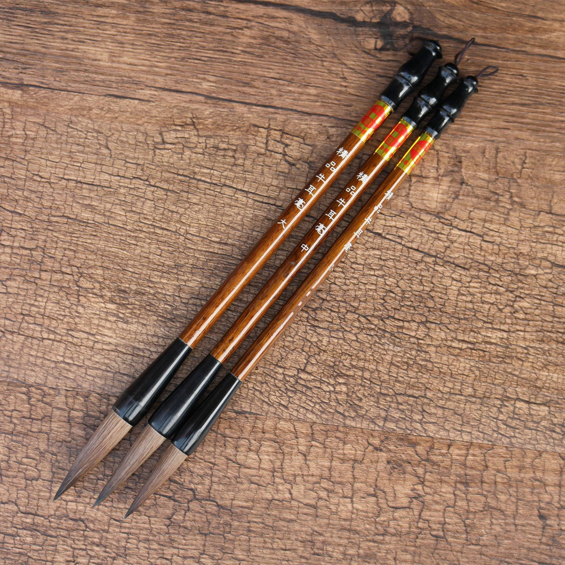 厂家批发文房四宝书法美术用品春联毛笔初学者培训好写不开叉掉毛