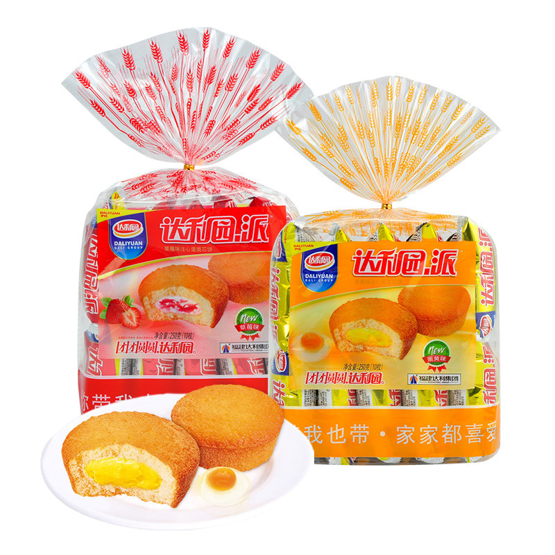 达利园蛋黄派250g 注心蛋糕10枚装早餐零食-阿里巴巴