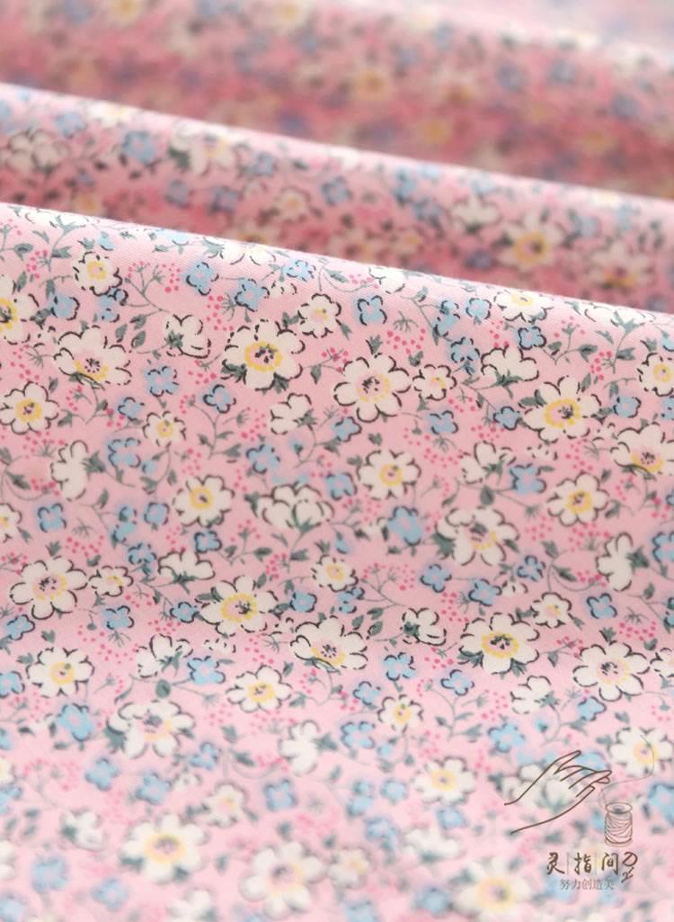 田园小碎花纯棉花布布料 全棉宝宝棉布衣服面料儿童服装手工diy.