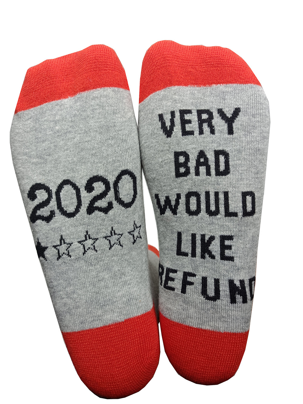 2020 sucks 搞笑袜子 2020 糟透了一星差评袜子亚马逊爆款