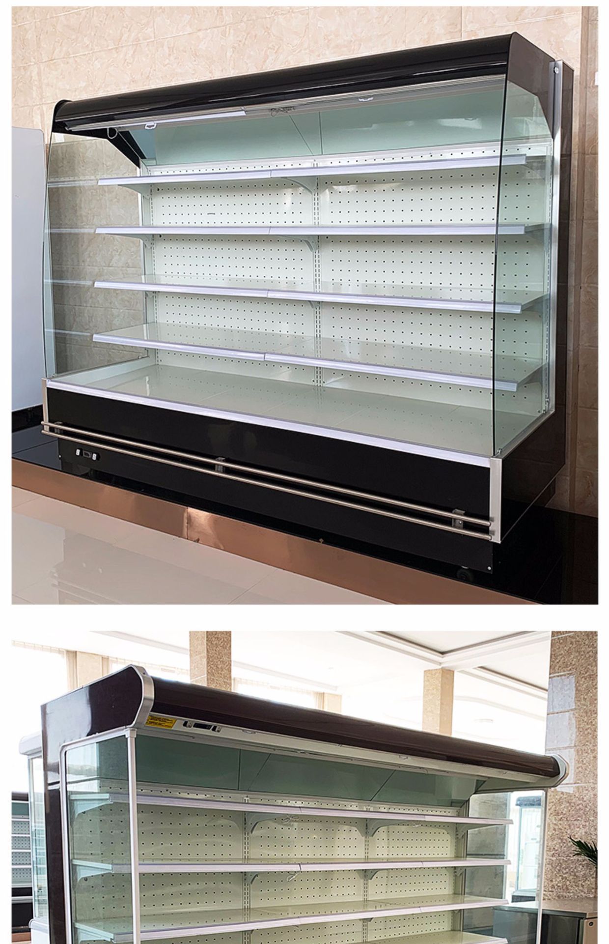 定制商超风幕柜保鲜柜立式保鲜风幕柜超市水果蔬菜保鲜柜风冷