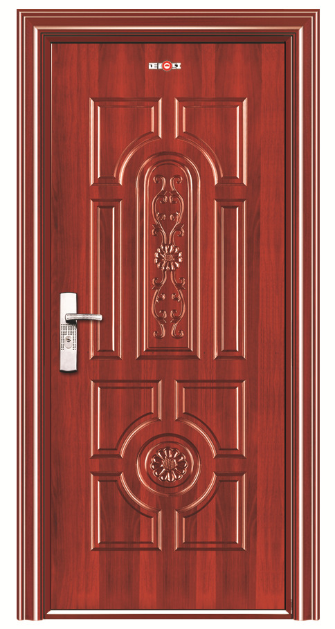 摩洛哥热销电解板钢质套装门锌合金房门室内门钢板门卧室房间门