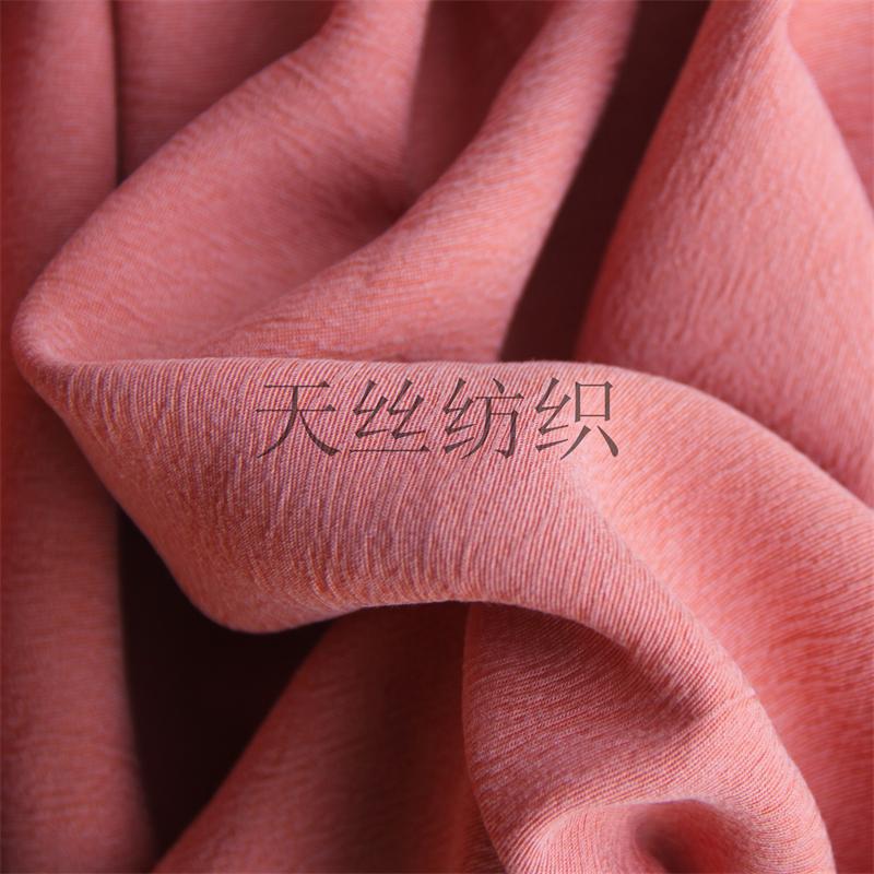 厂家直销天丝人棉面料现货供应天丝人棉皱风格时尚女装面料