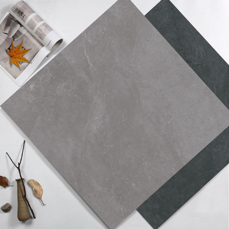 简约风水泥仿古砖浅灰深灰凹凸面哑光防滑耐磨厨房卫生间阳台地砖
