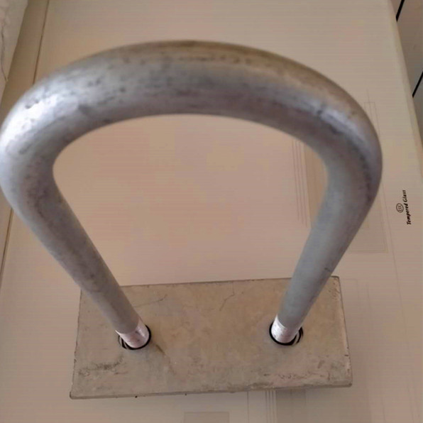 地锚石拉环电力打拉线环水泥墩配件地埋石头拉线圈圆钢制品预埋件