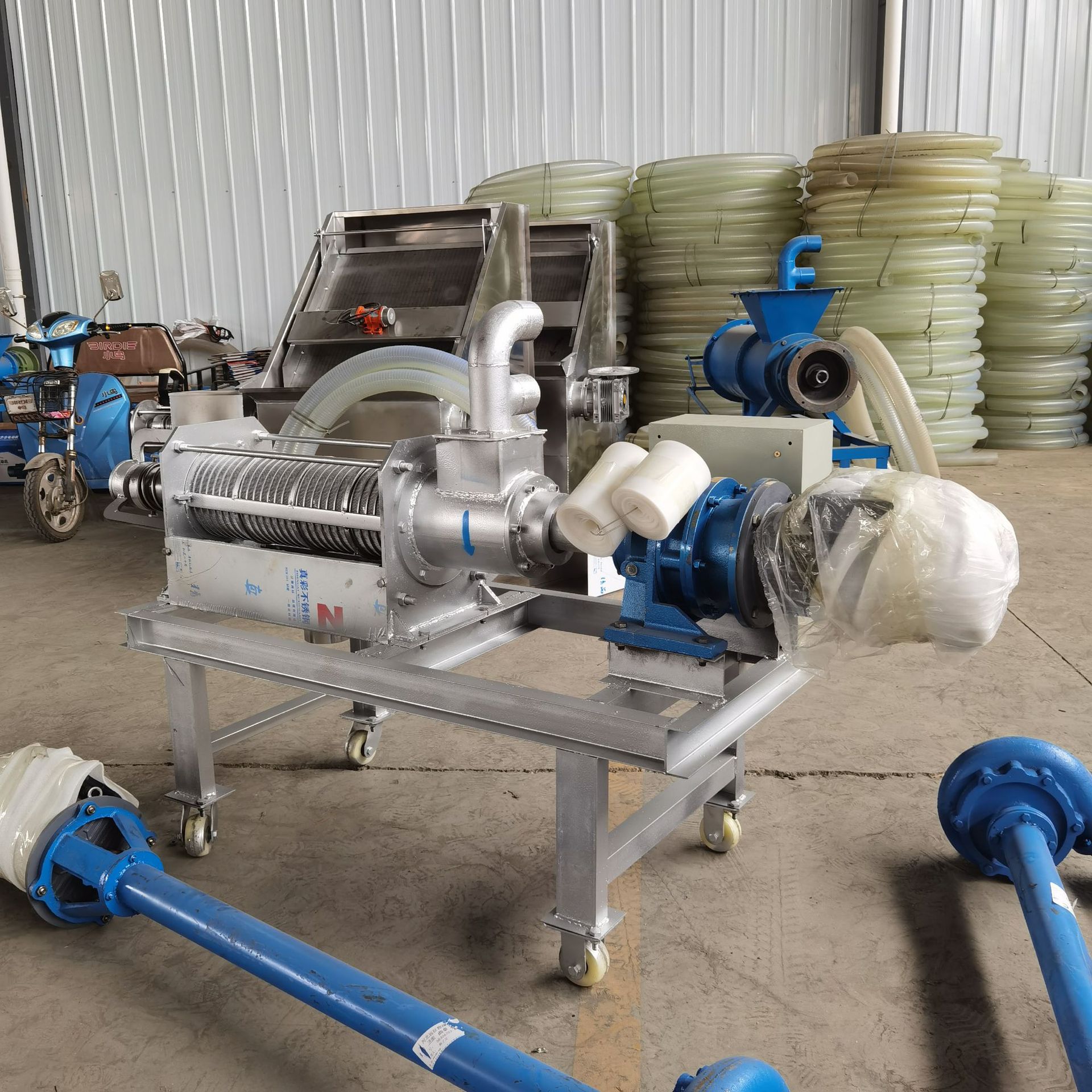 猪粪干湿分离机 耐酸碱粪便分离机 不锈钢泔水豆渣分离机