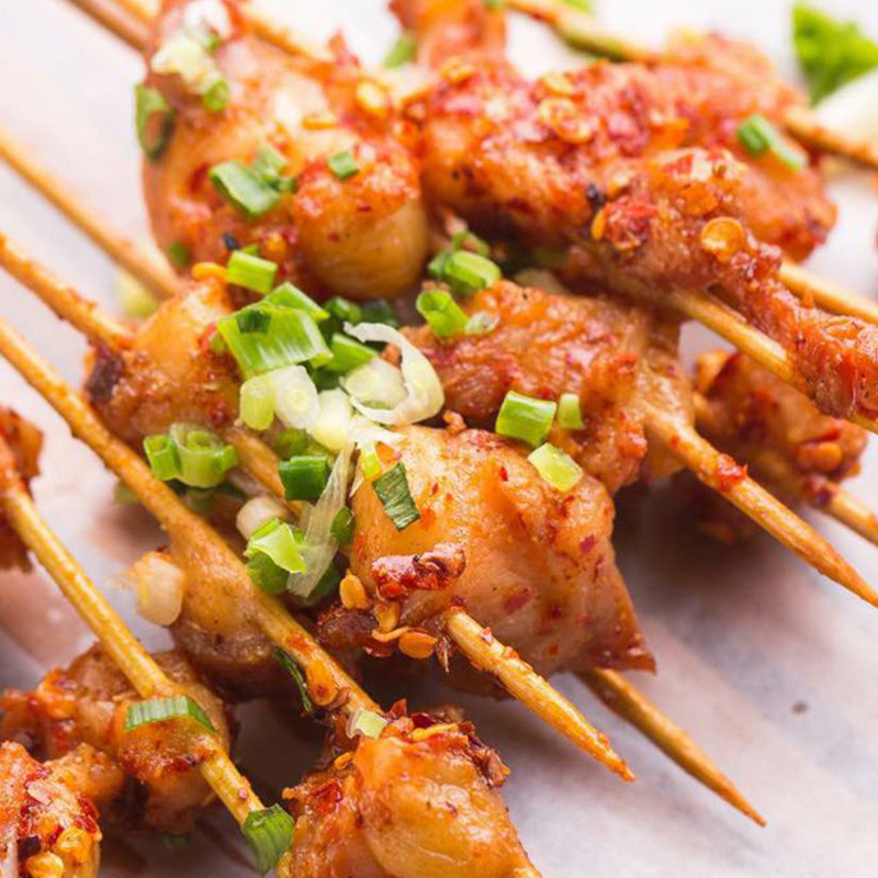 掌中宝日广隆 烧烤bbq串串铁板油炸冷冻脆骨鸡烤串半成品20串/包