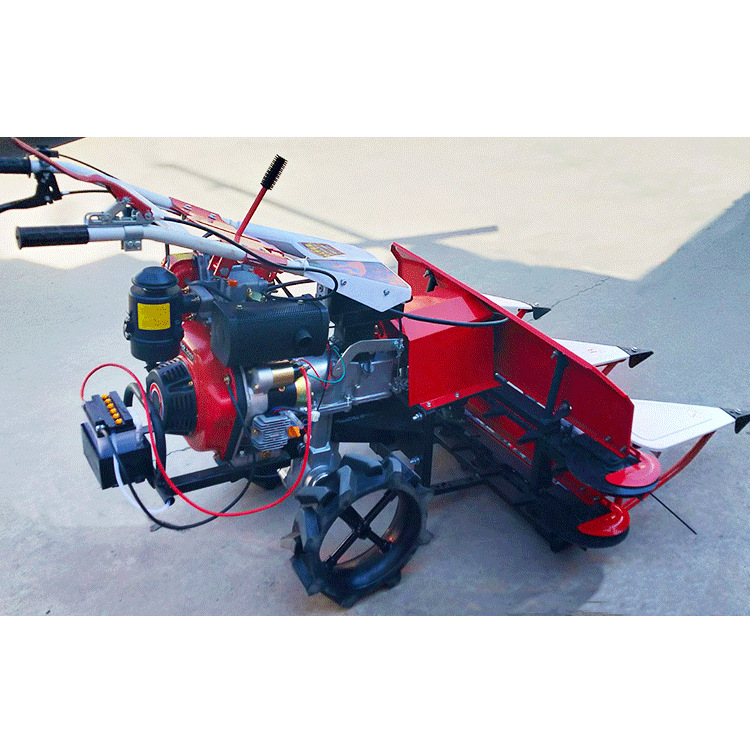 小型油菜艾草收割机辣椒收获机手扶式割晒机小型多功能牧草收割机
