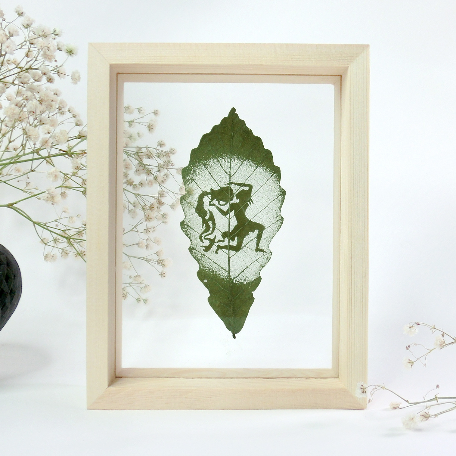 十二星座青冈叶雕树叶雕刻画书签创意手工艺礼品出国送老外批发