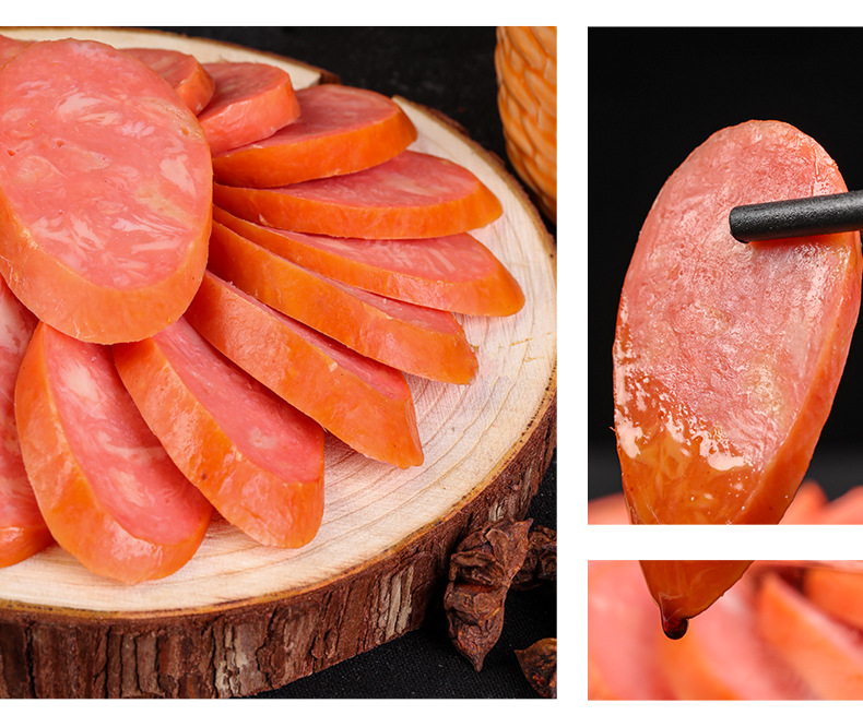 乡巴佬肠750g东北特产鸡肉香肠真空即食泡面搭档零食肉香肠顺丰