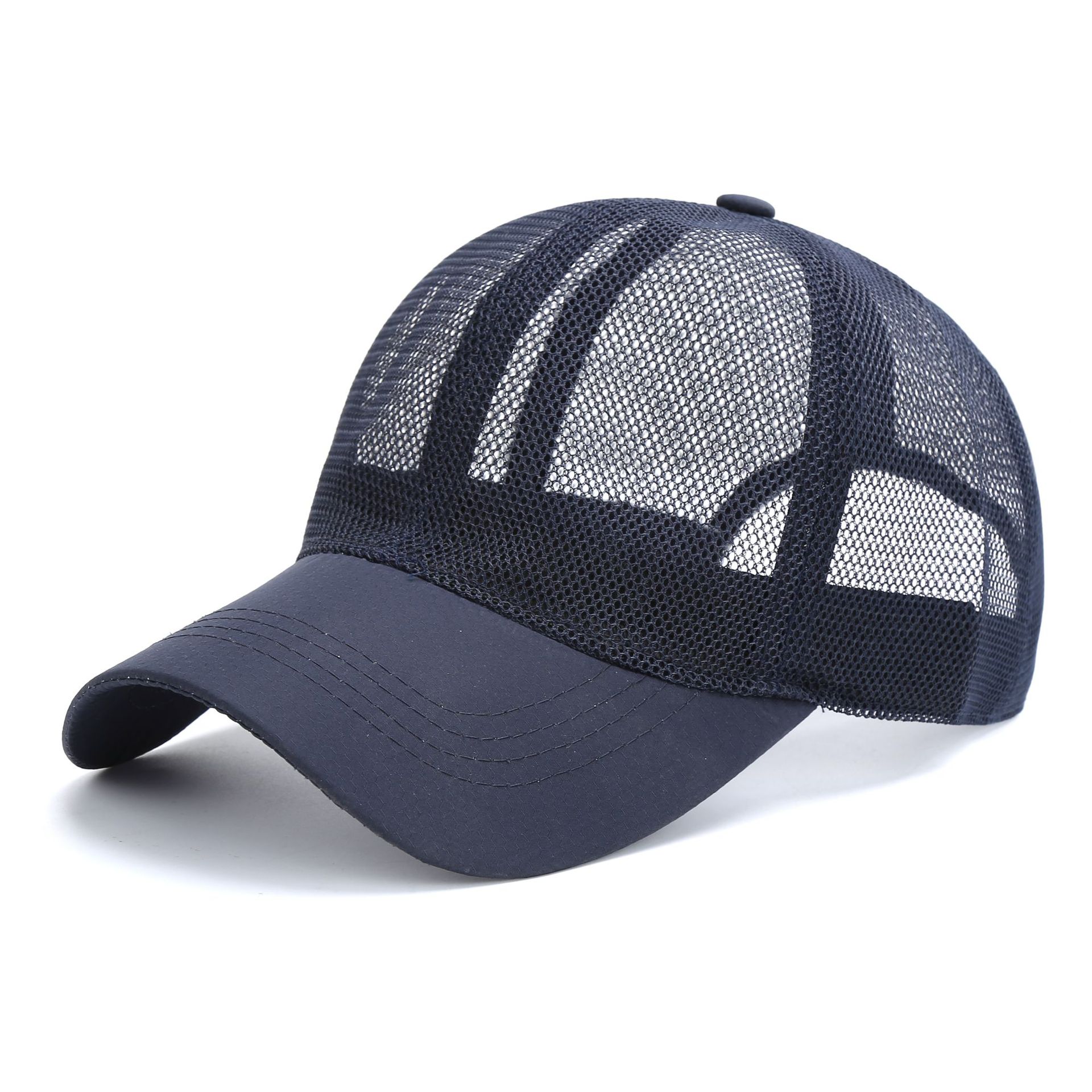 Hat Men's Summer Thin Sunshade Mesh Sun Hat Outdoor Sports Sun Protection Breathable Fishing Baseball Peaked Cap Women