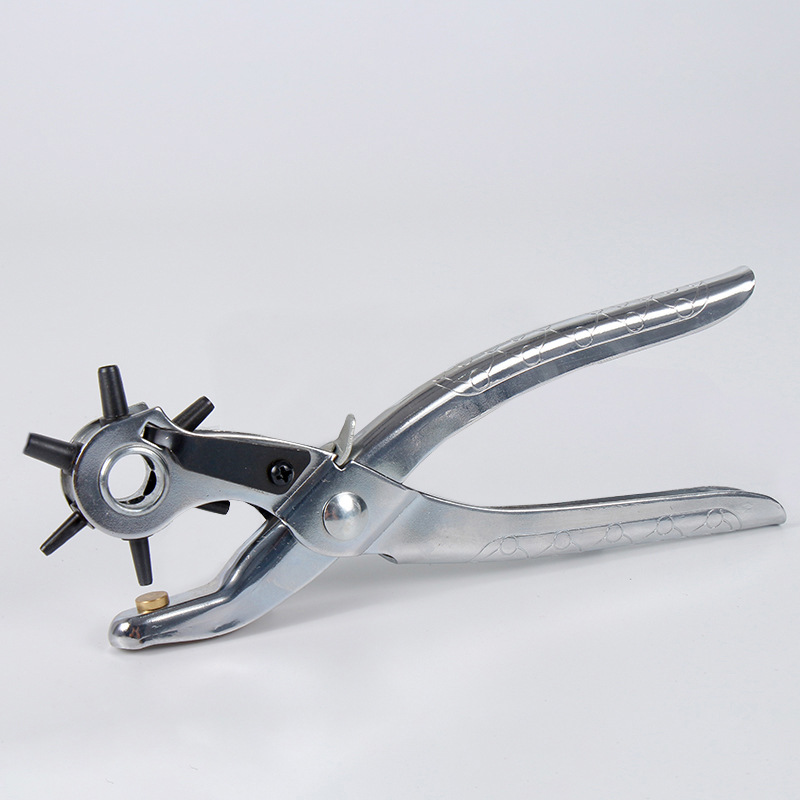 供应多功能洞眼钳打孔铆合压气眼手动钳鞋扣皮腰带五爪扣铆合钳