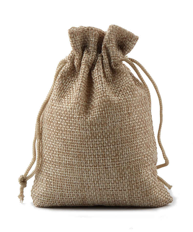 厂家直销大号 束口麻布袋仿麻包装30*40香包空袋抽绳麻袋定制logo