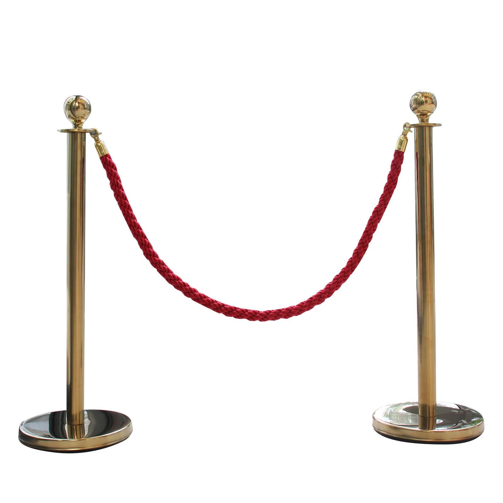 一米线栏杆伸缩隔离带 钛金栏杆座 银行隔离带 麻绳栏杆 围栏绳