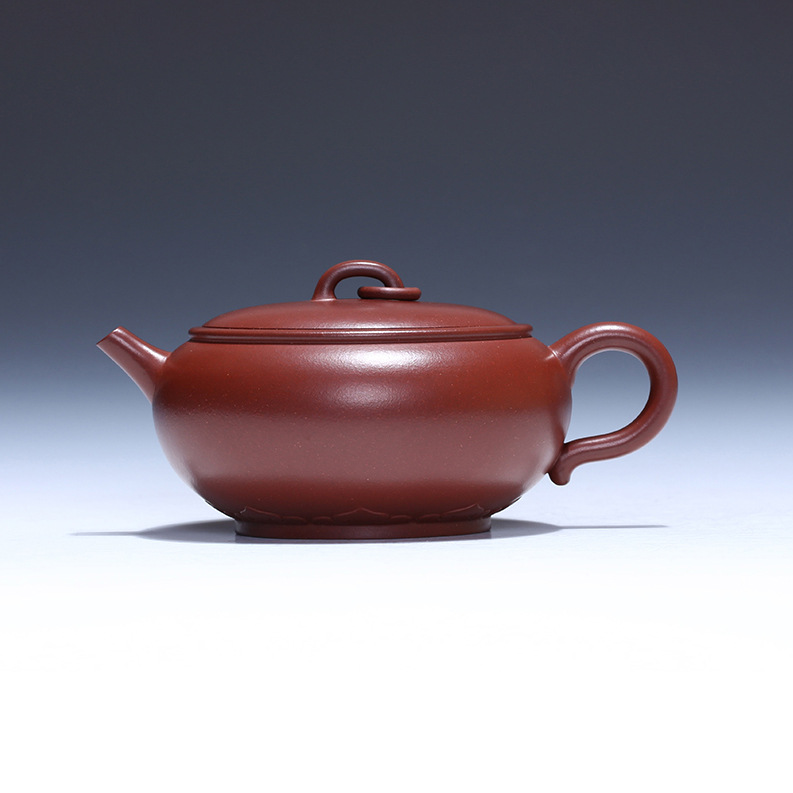 宜兴紫砂茶壶 名家作品 工艺师 王红娟制 原矿紫泥 160毫升 茶具