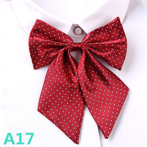 女士空乘酒店制服领结刀口型印花条纹卡扣学生表演游乐服务员领花