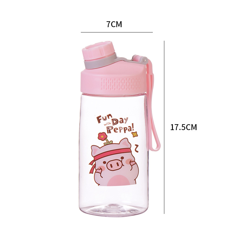 Factory Direct Sales Korean Style Plastic Cup Male and Female Student Couple Sports Bottle Minalist Portable Tumbler Subnet Red Water Cup