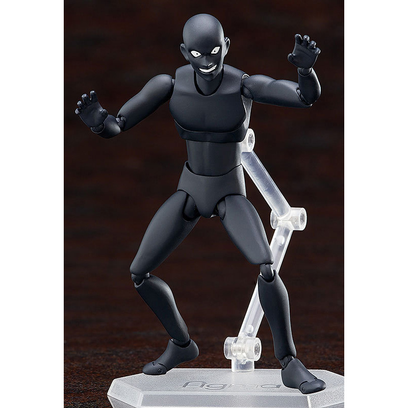 名侦探柯南 figma sp-001 江户川柯南 犯人黑衣人 可动手办模型
