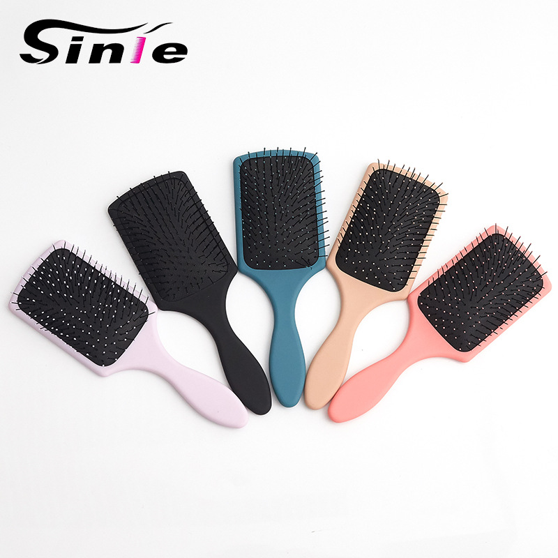 Square Head Large Plate Air Cushion Comb Female Plastic Cross-Border Thin Needle Airbag Comb Shunfa Hairdressing Comb Head Scalp Massage Comb