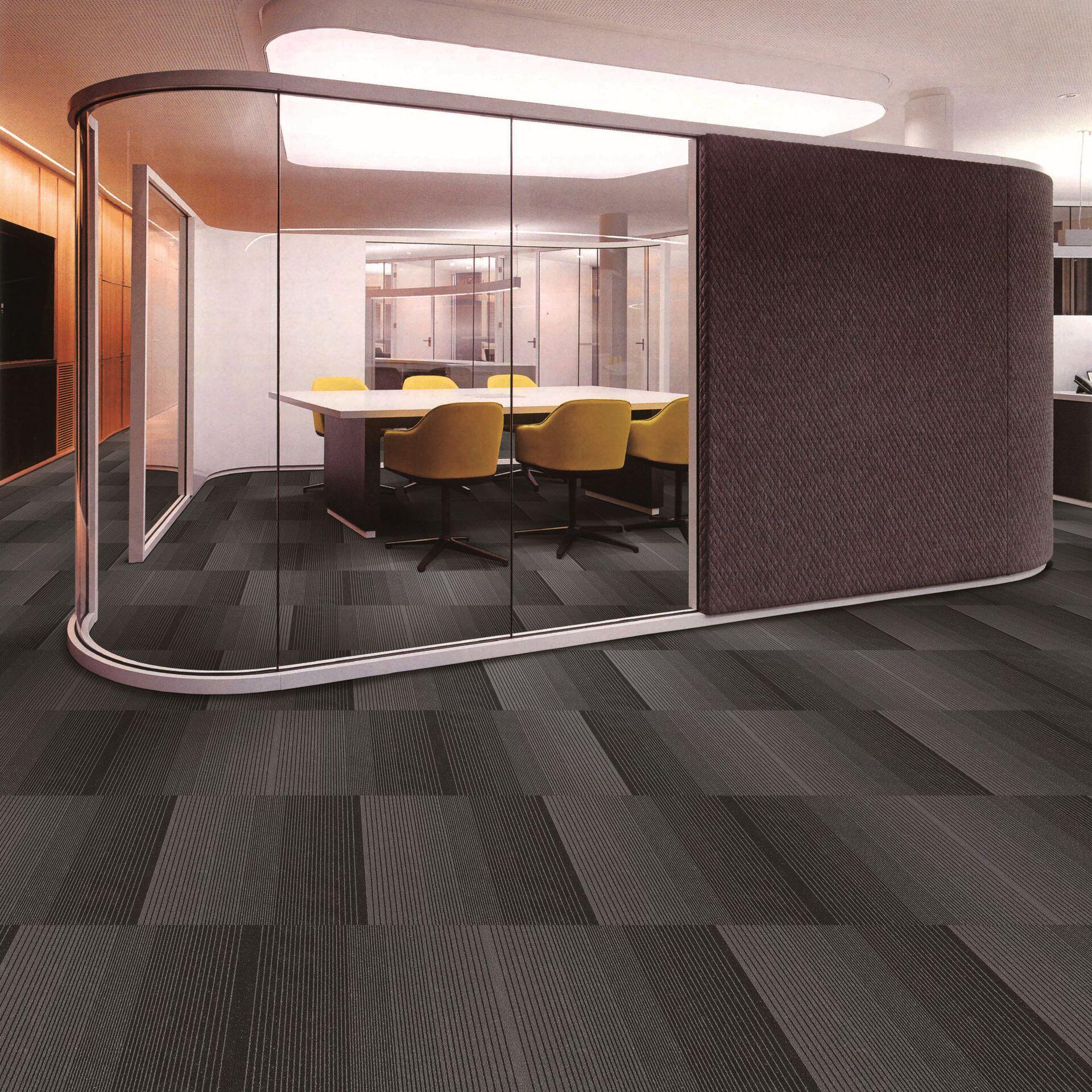 时尚渐变色 拼接地毯办公室 提花丙纶防滑pvc底 商用地毯