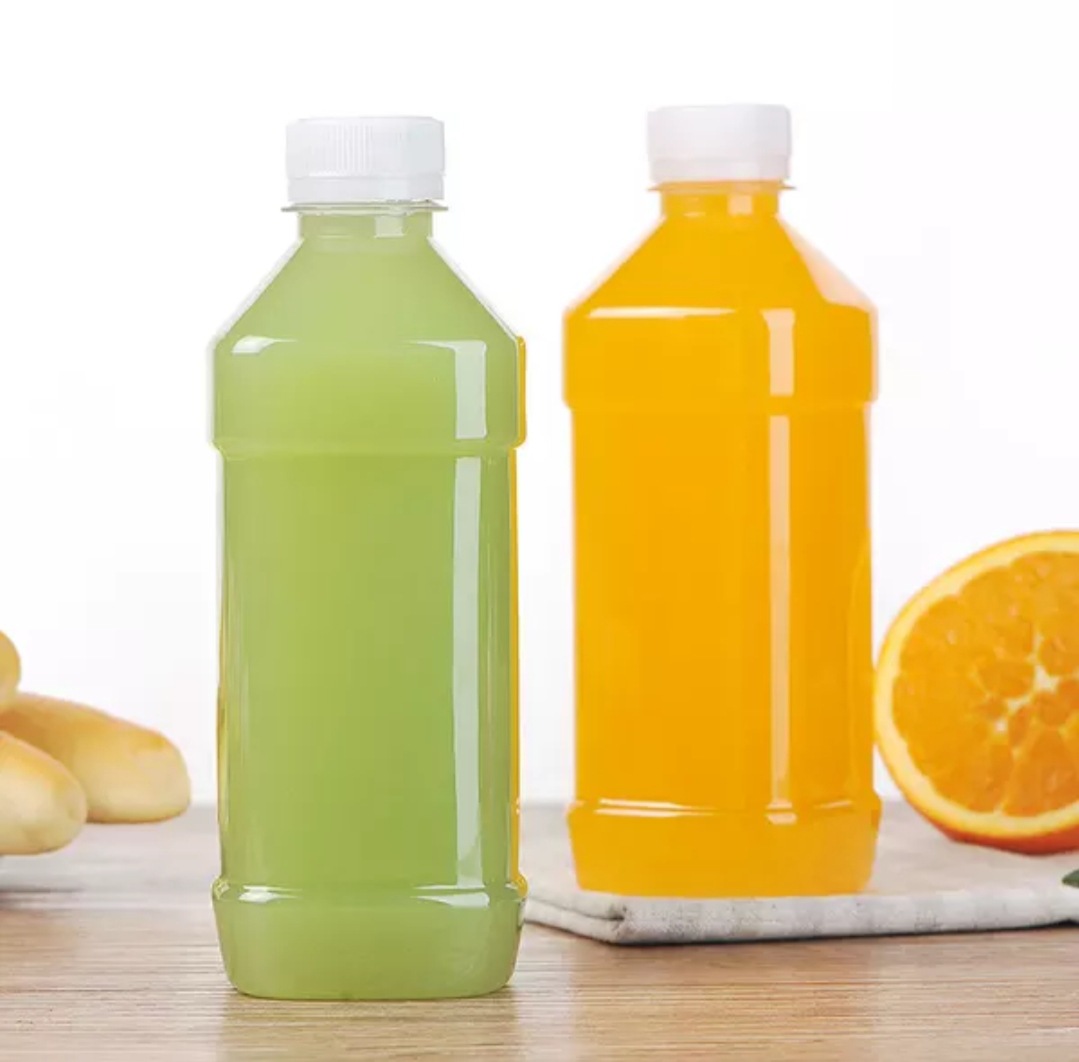 一次性塑料瓶饮料包装瓶 pet果汁饮料苏打水瓶 500ml方形矿泉水瓶