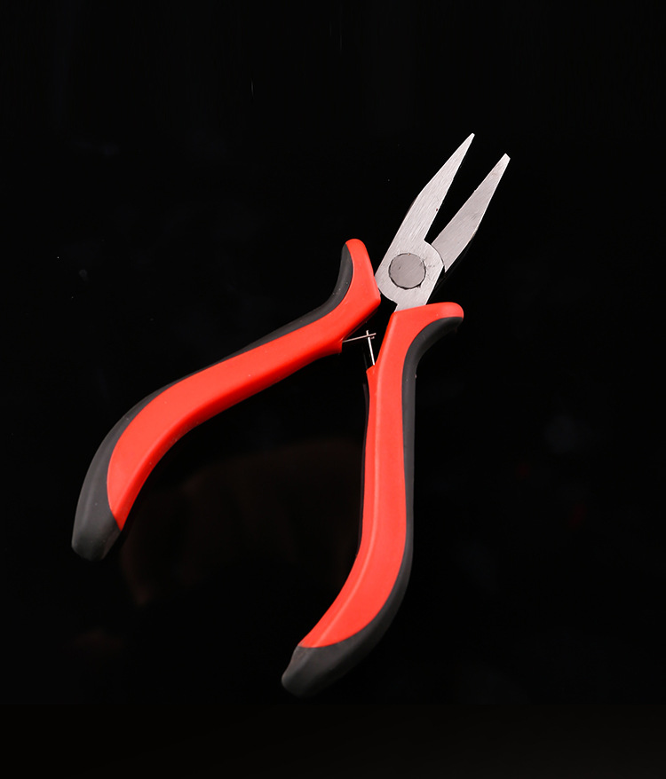 厂家直销鱼线绑钩钳平口无牙钳绑鱼线工具弯口钳渔具绑钩器钓鱼钳