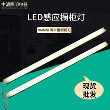 厂家供应8厘米卡槽灯 LED高投光橱柜灯展柜吊柜底灯条感应灯