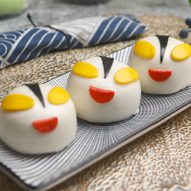 奥特曼卡通包馒头 儿童蔬菜动物造型包子宝宝早餐食品 营养纯手工